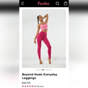 Fanka Beyond Nude Everyday Leggings Size S Pink